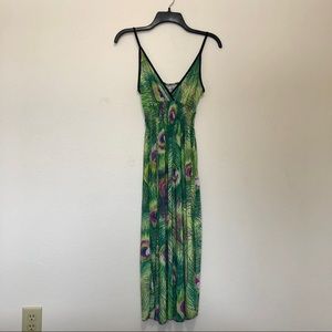 Plunging V-Neck Maxi Sundress